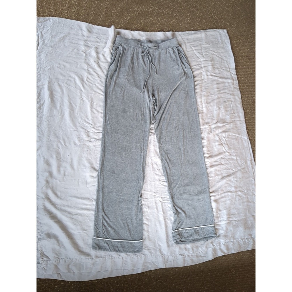 Cozy Earth Bamboo Pants Straight‎ Leg Sz Medium Gray 28X31 Stretch